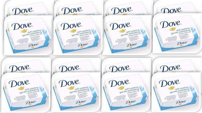 Dove Zeep – Gentle Exfoliating - Voordeelverpakking 8 x 2 Stuks