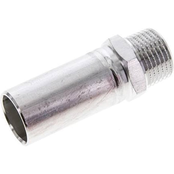 Perskoppeling - 22mm Buiseinde & R 1/2'' Buiseinde - RVS