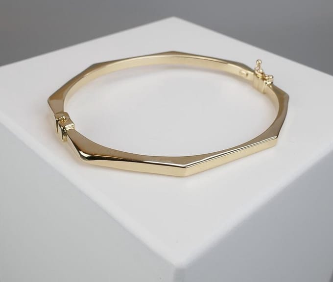 Geel gouden Christian fantasie armband