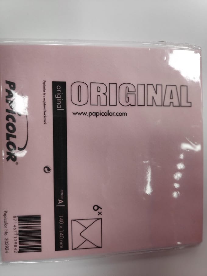 (6)Papicolor Original Envelop 140x140mm, Bloesem