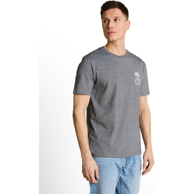 Tom Tailor Denim - T-shirt met palmprint - Maat S - Black