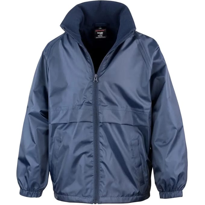 Result Junior Microfleece Lined Jacket RT203J - Navy - M (7-8)