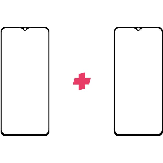 DuoPack: Samsung Galaxy A22 4G screenprotector gehard glas Edge to Edge