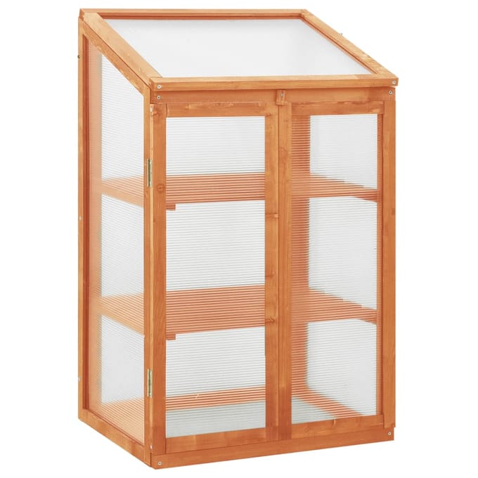 vidaXL - Broeikas - 60x45x100 - cm - vurenhout