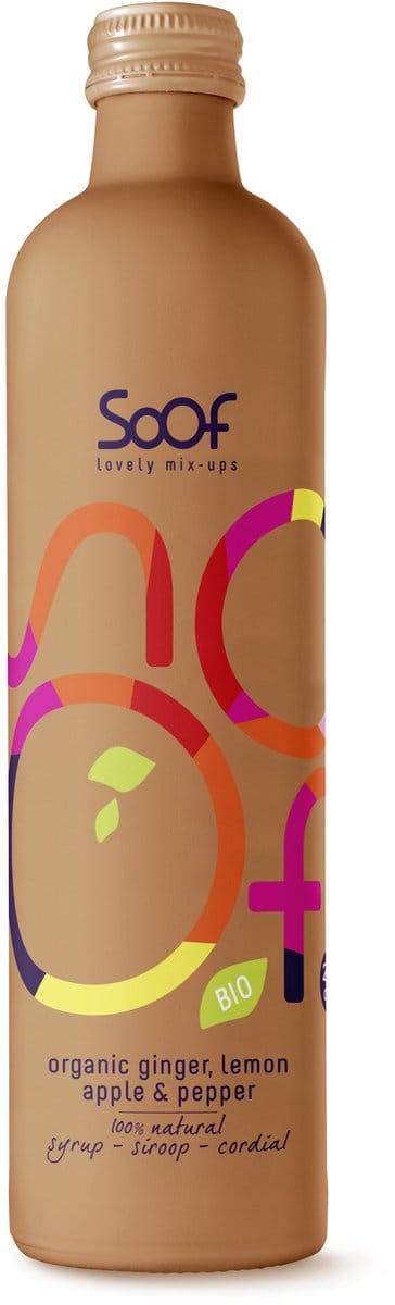Soof Drinks Siroop gember peper limoen appel bio 340 ml