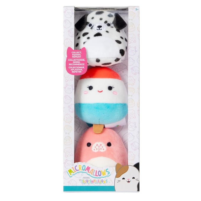 Micromallows pluche 6,5cm 3 pack Morlai, Lelila  Dustin
