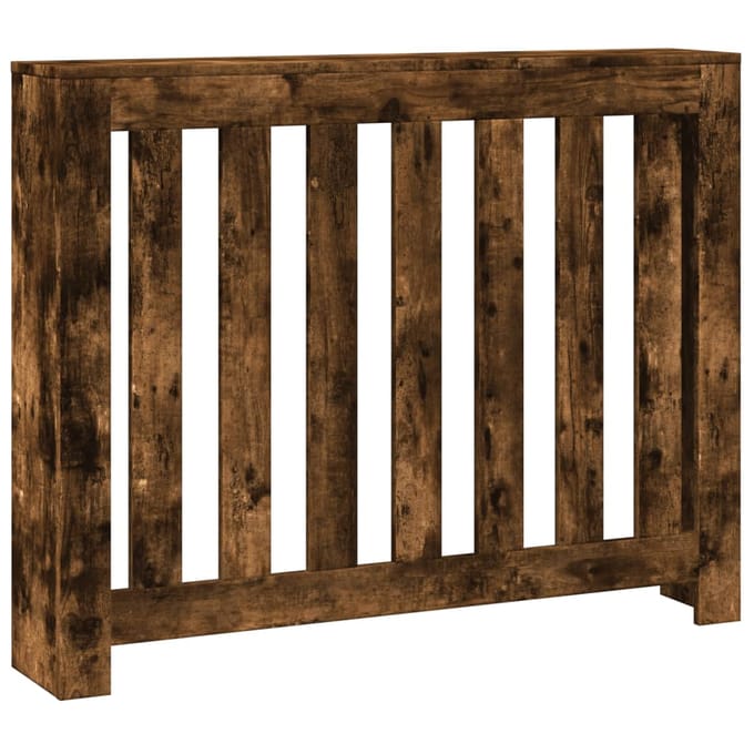 vidaXL Radiatorombouw 104x20x82 cm bewerkt hout gerookt eikenkleurig