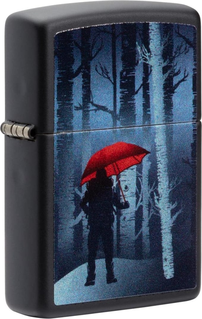 Aansteker Zippo Red Umbrella Tree