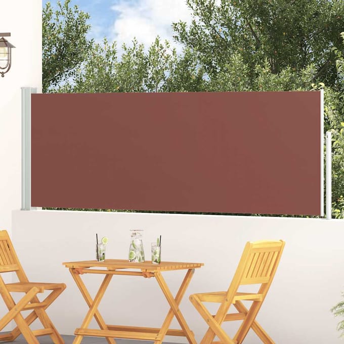 vidaXL - Tuinscherm - uittrekbaar - 100x314 - cm - bruin