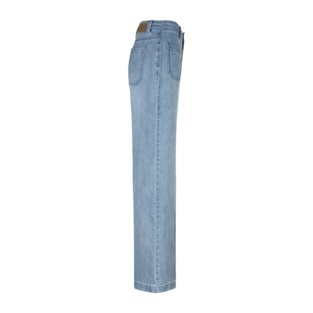Red Button Jeans Colette Front Patch Pockets Srb4860 White Bleach Dames Maat - W36 X L33