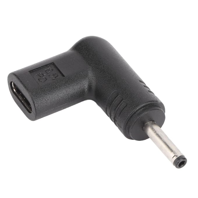 100W PD USB 3.1 Type C Vrouwelijk USB C naar DC 18.5‑20V 3.0x1.1mm Adapter PD Emulator Trigger 90 Graden