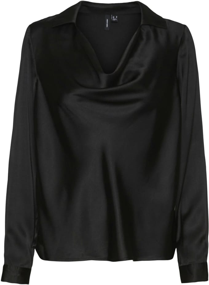 VERO MODA - VMMERLE LS WATERFALL TOP WVN GA - Dames - Blouses