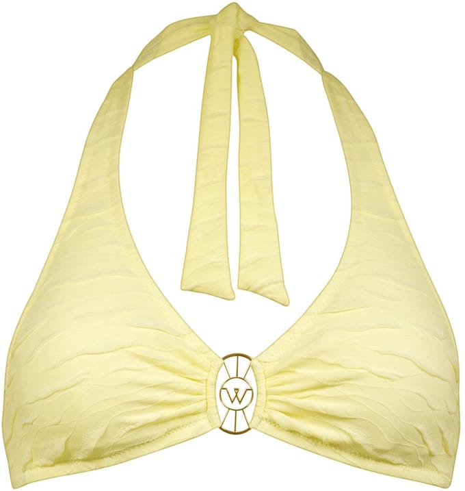 Watercult - Tidal Radiance Halter Bikini Top - maat 40B - Geel