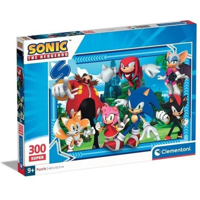 Clementoni - Puzzel - 300 Stukjes - Sonic the Hedgehog Super Sonic - Puzzel Voor Kinderen - Vanaf 9 Jaar