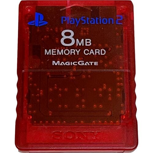 Sony Memory Card 8MB-Rood / Transparant (PlayStation 2) Gebruikt