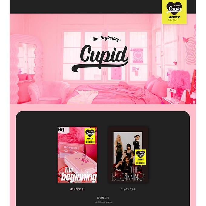 FIFTY FIFTY - Het begin: Cupido (1e Single Album) RANDOM 1ea pink