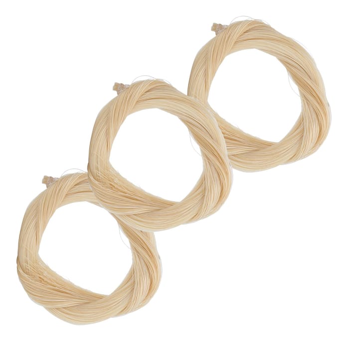 3 stuks Paardenhaar voor Viool Natuurlijk Wit Vervanging Muziekaccessoires voor Altviool/Cello beige