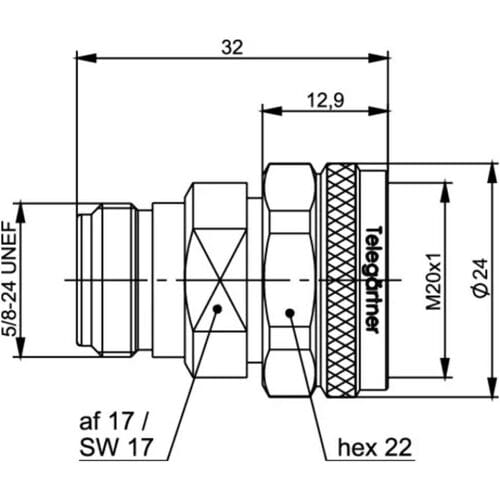 Telegärtner 100024190 100024190 N-adapter - 1 stuk(s)