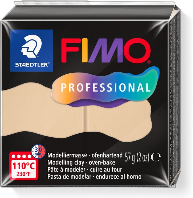 FIMO professional - ovenhardende boetseerklei - blok 57 gr - champagne