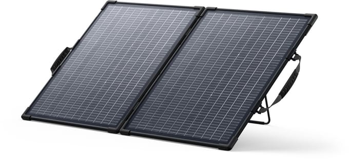 Anker SOLIX PS100 – Bifacial Portable Solar Panel – 100W Vermogen – Dubbelzijdige Efficiëntie – Draagbaar & Weerbestendig