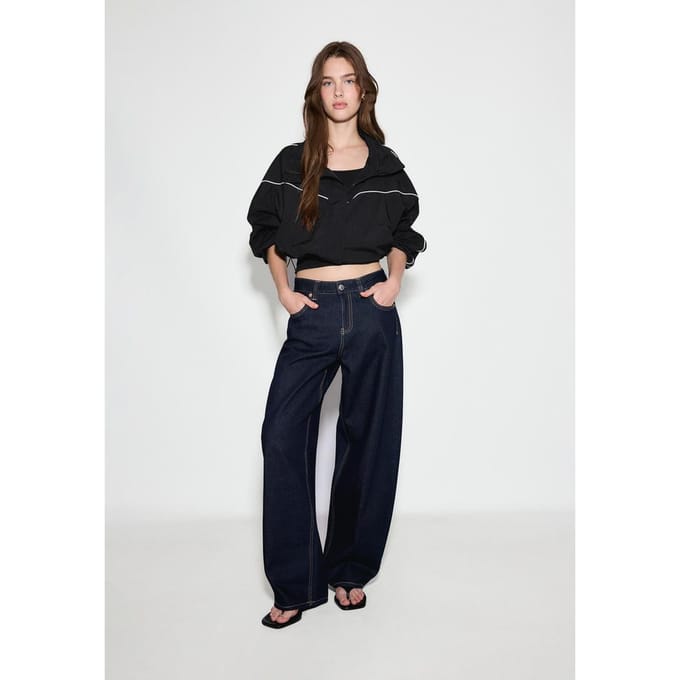 Stradivarius D80 Barrel fit jeans  VERBLEEKTE DENIM WASSING 36