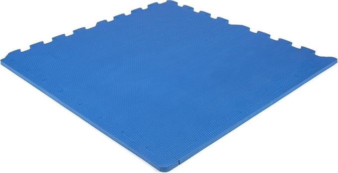 Zwembadmat - Speelmat foam - Per 1,54m² - Blauw - Dikte 12mm -4 tegels - Eva foam