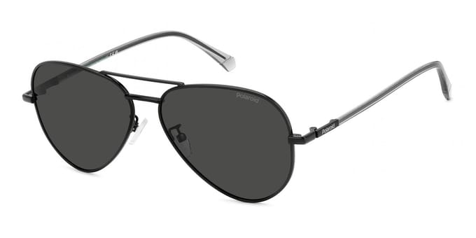 Polaroid PLD 4186/G/S/X BLACK/GREY POLARIZED 57/14/145 Herrenbrillen Zonnebrillen