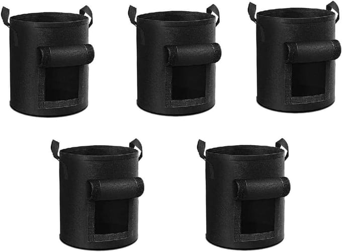 5 packs for growing potatoes, 10 gallon, resistant potatoes for growing potatoes, from fabric with
