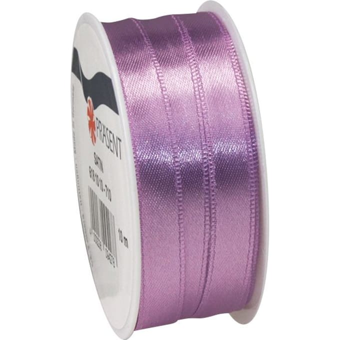 Satijnen lint, 10 mm - Lila