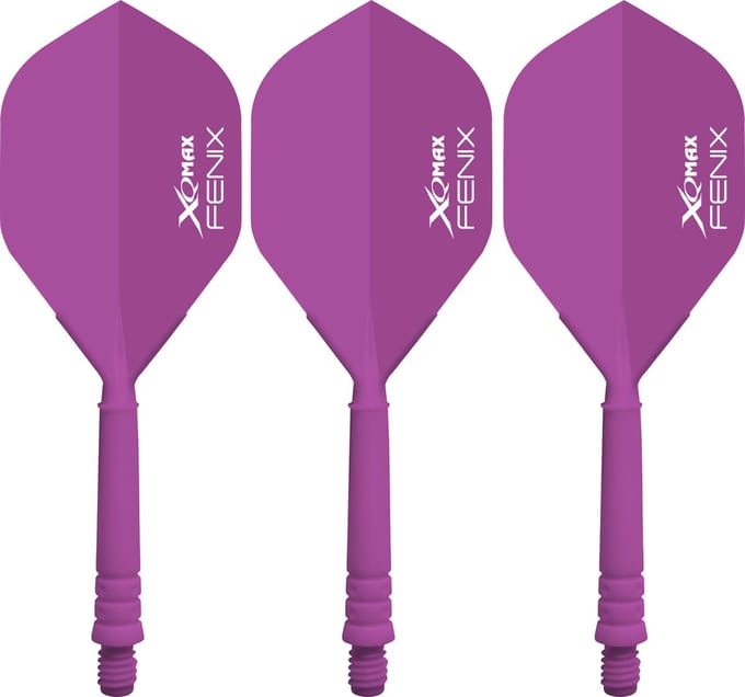XQ Max Fenix Bar Flights Purple Standard - Dart Flights