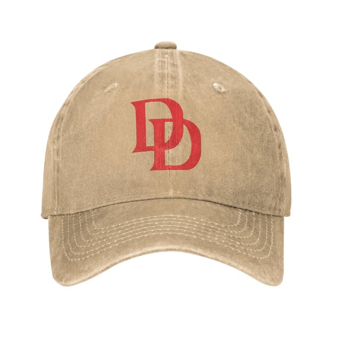 Baseballpet Daredevils Zomer Y2K Grappige Truckerpet Logo Dames Heren Buitensporten Baseballpetten Mode Adjustable beige
