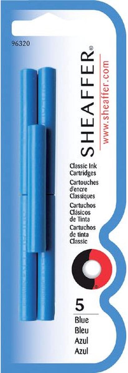 Inktpatroon sheaffer skrip classic blauw | 6 stuks