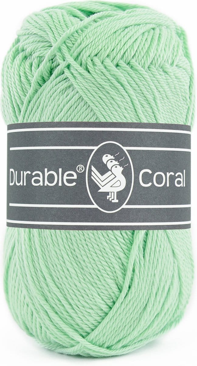 Durable Coral - 2136 bright mint - Gemerceriseerd Katoen Garen