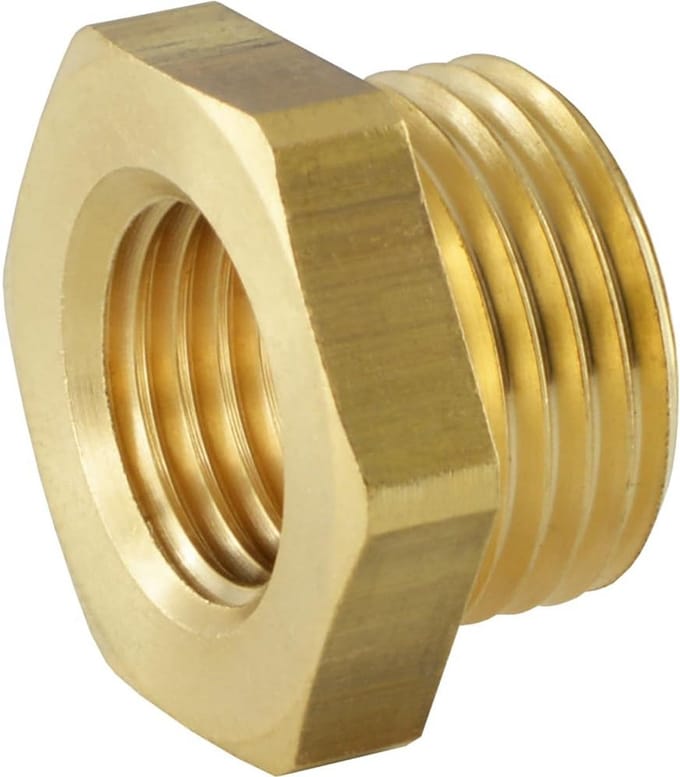 Verloopnippel M24 naar M16 Binnen- en Buitendraad Reductie Fitting