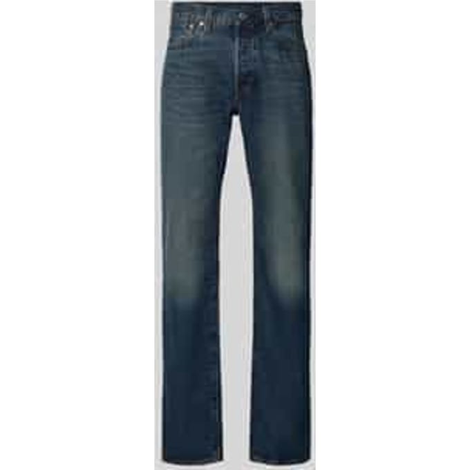 Wide leg fit jeans van zuiver katoen model '501®Original'