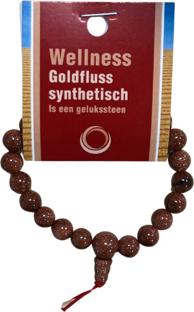 Goldfluss powerbead armband + kaart (synth)