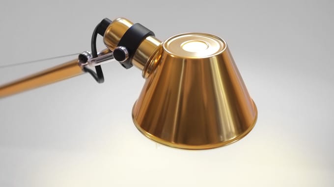 Artemide - Gouden Tolomeo Micro Tavolo met beperkte oplage