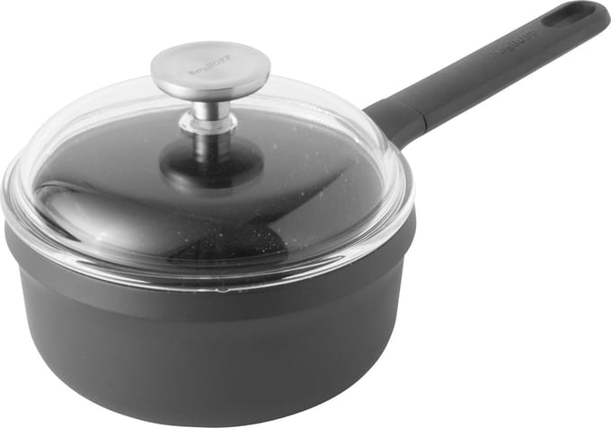 GEM Steelpan met deksel - Ø 18cm - Zwart - PFAS-vrij