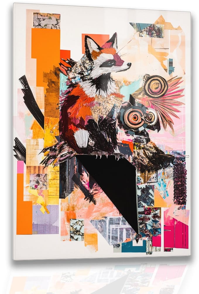 Wasbeer wandkunst - Plexiglas - Acrylglas - 100x150 cm