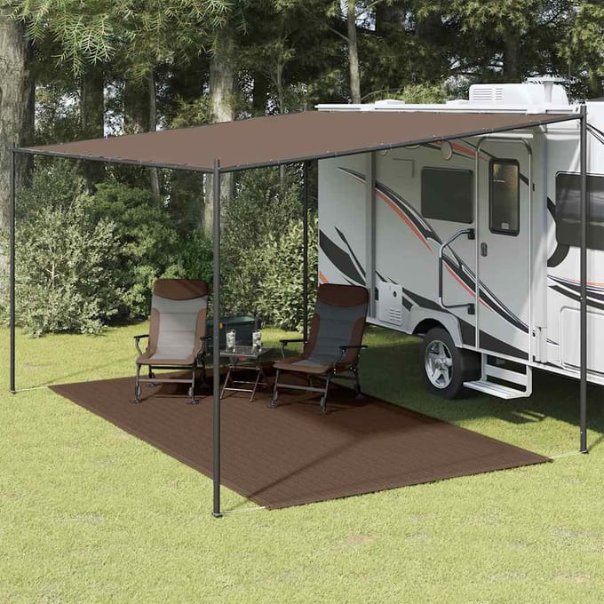 vidaXL - Tenttapijt - 250x450 - cm - bruin
