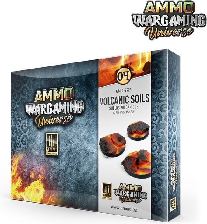 AMMO by Mig Jimenez Modelbouwdecoratie - MIG 7923 Wargaming Universe 04 - Volcanic Soils Effecten set