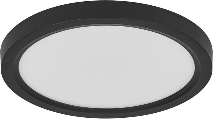 OSRAM Orbis Quickfix 195mm LED Plafondlamp, 16W, 3000K Warm wit, 1200lm, Click-DIM, Zwart, Kunststof/Metaal