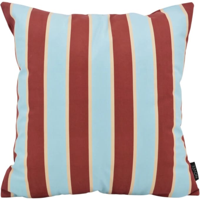 NOVÉE Sierkussen riviera stripe blauw/rood | 45x45 cm | katoen/polyester