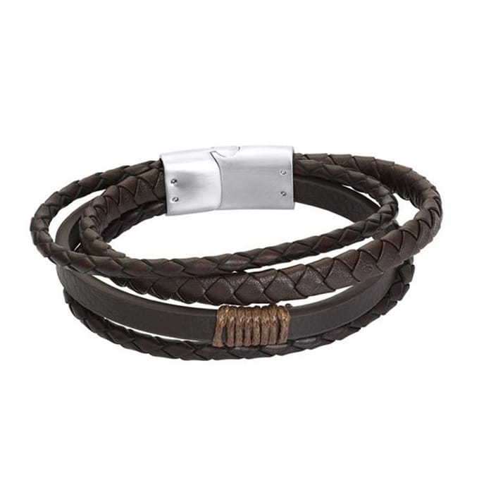 iXXXi Men Leren Armband Seph Bruin