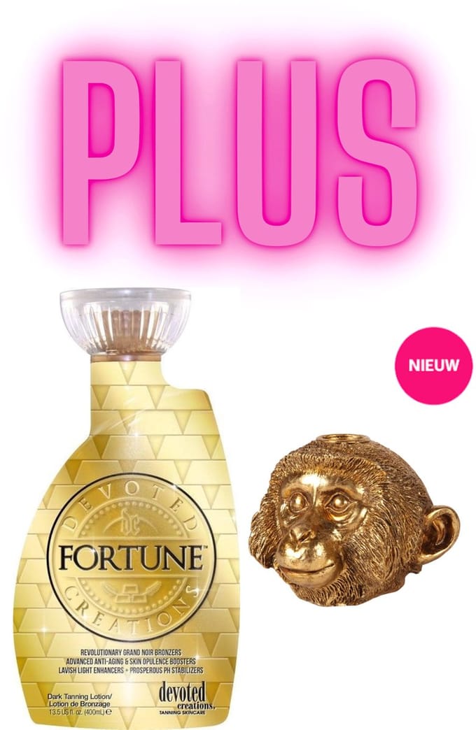 Devoted Creations Fortune 400 ml PLUS Monkey Candle Holder 9 cm Goud