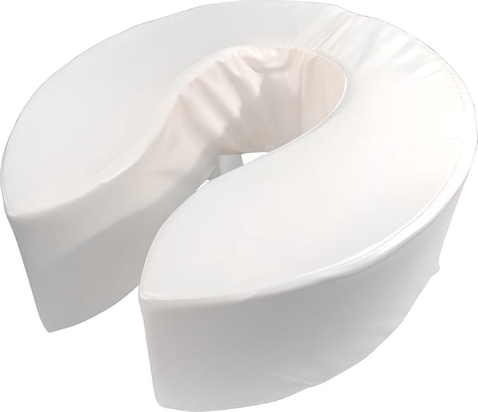 Aidapt Zachte toiletverhoger - Comfortabel kussen 10 cm - Wit