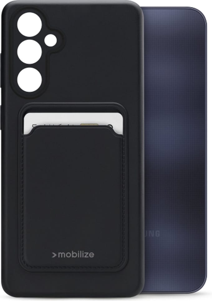Mobilize Rubber Gelly Card Case Samsung Galaxy A16 4G/5G Matt Black