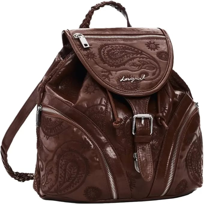 Desigual vrijetijdsrugzak rugzak Siroco Tula Mini Backpack Camel bruine
