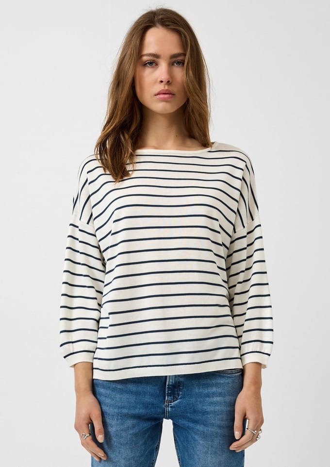 Q/S designed by - Dames pull - Maat XS - Vrouwen - wit - Viscose