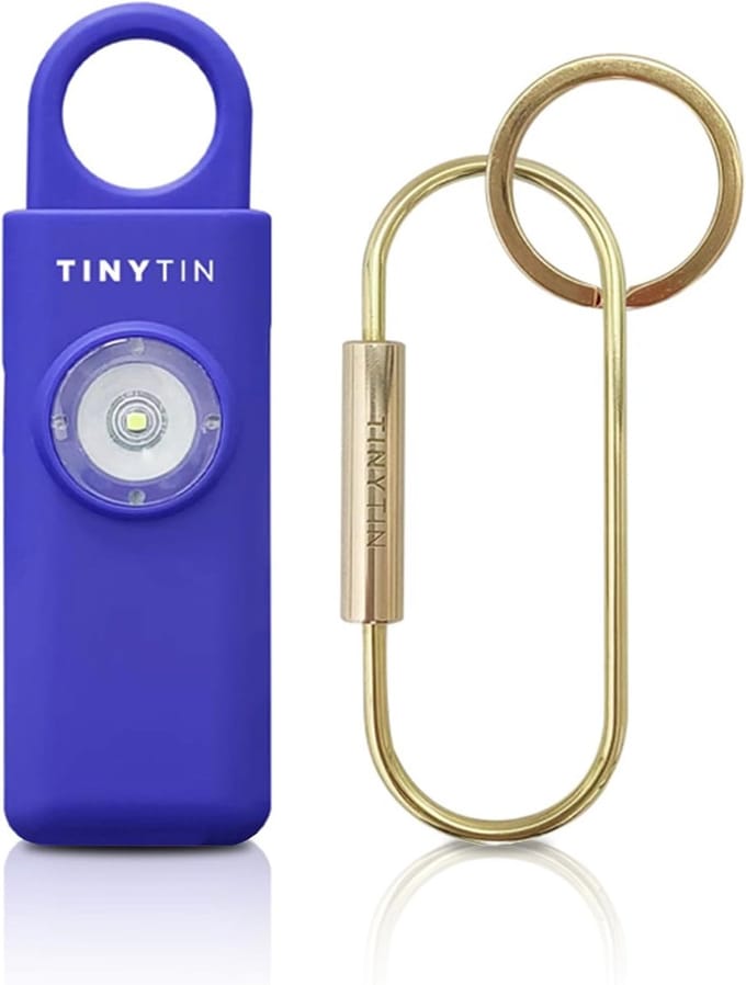 Persoonlijk Alarm - Veiligheidssleutelhanger - Extra Beveiliging - 130 dB Geluid - Compact Formaat - Blauw